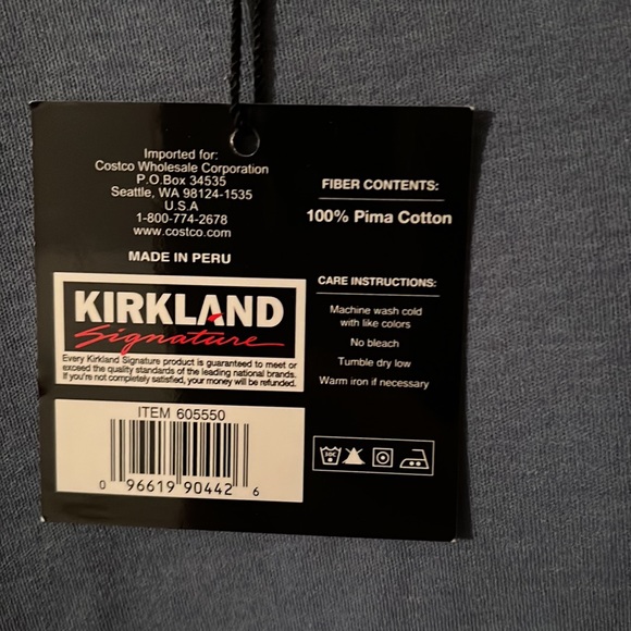 New Kirkland Men's Crew Neck Shirt - Picture 2 of 3